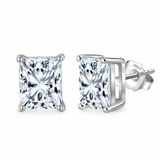 The Emerald Radiant Cut Stud