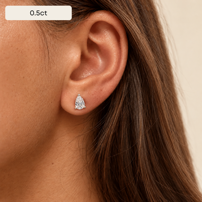 The Pear Cut Stud