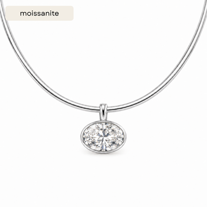 The East West Oval Pendant Necklace